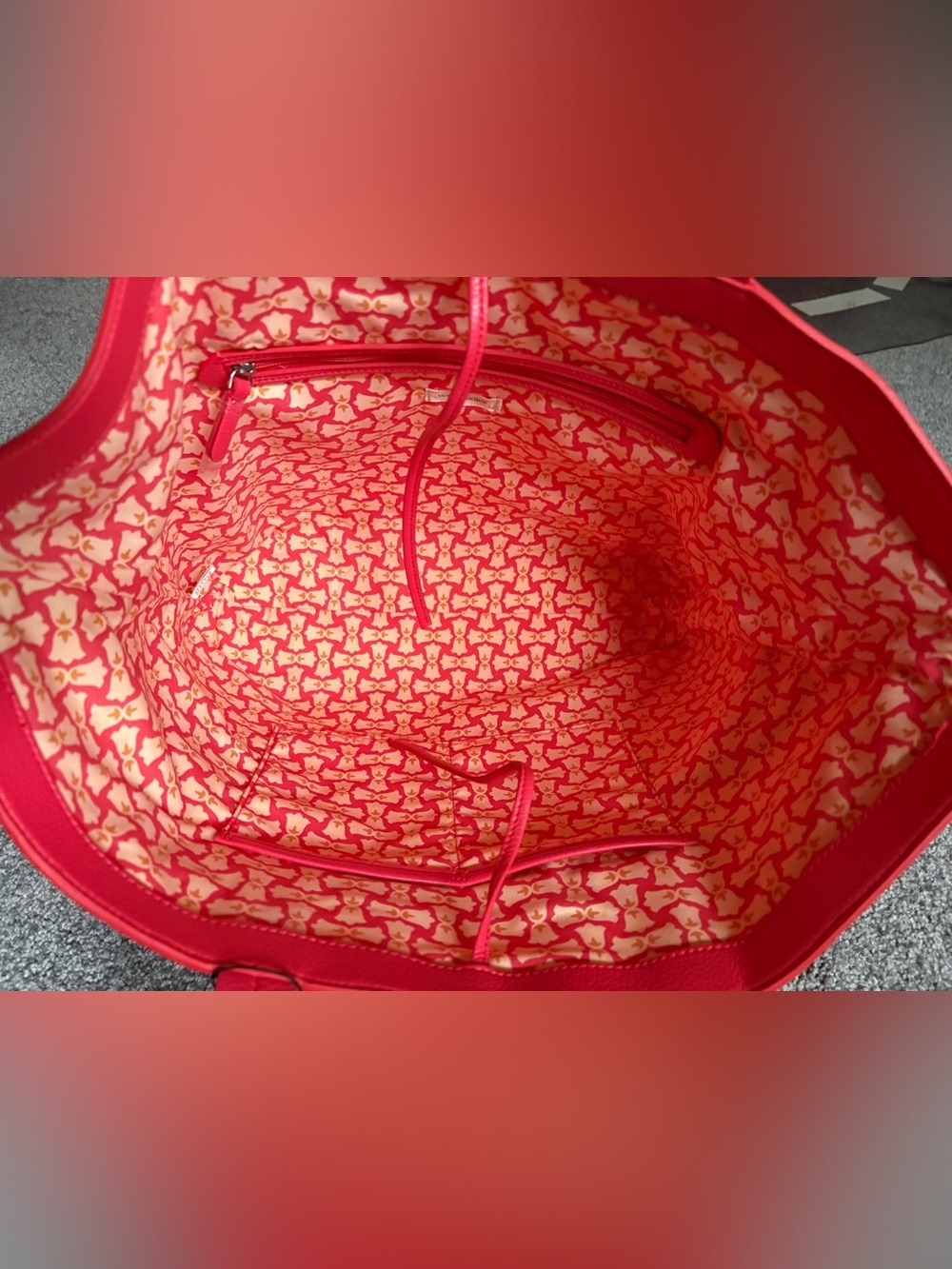 Vera Bradley Woven East West Tote and Pouch Cayenne NWT - Picture 11 of 15